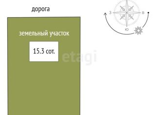 Продам земельный участок, 15.3 сот., поселок Плодопитомник, Тенистая улица