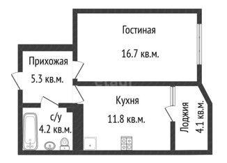 Продажа однокомнатной квартиры, 38 м2, Краснодар, Боспорская улица, 6