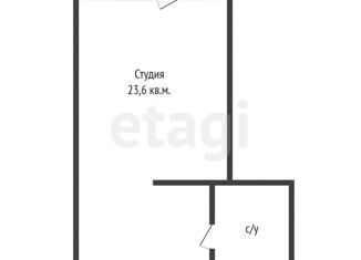 Продам квартиру студию, 23.4 м2, Краснодар, микрорайон имени Евгении Жигуленко, улица Евгении Жигуленко, 9