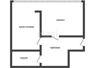 Однокомнатная квартира на продажу, 51.3 м2, Краснодар, улица Чайковского, 21, ЖК Культурный