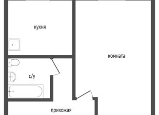 Продается однокомнатная квартира, 36 м2, Красноярский край, улица Воронова, 27