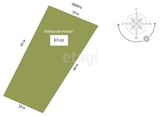 Продается участок, 8.9 сот., село Украинка, Молодёжная улица, 23