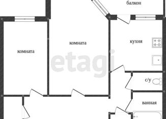 Продажа 2-ком. квартиры, 56.6 м2, Тюменская область, проспект Губкина, 26