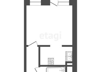 Продаю квартиру студию, 28.2 м2, Тюменская область, Комсомольская улица, 8А