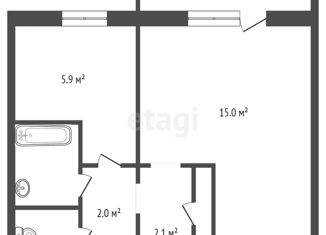 Продаю 1-комнатную квартиру, 29 м2, Красноярский край, проспект Металлургов, 10А