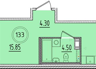 Продаю однокомнатную квартиру, 40.79 м2, посёлок Шушары, Образцовая улица, 6к1