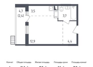 Продам квартиру студию, 26.3 м2, поселение Рязановское, жилой комплекс Алхимово, к3.2