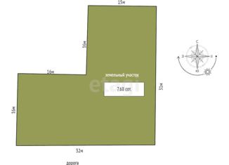 Продается земельный участок, 7.7 сот., дачный массив Новозбурьевка, Абрикосовая улица