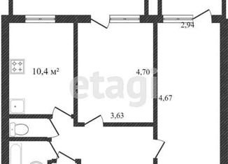 Продам 2-комнатную квартиру, 57.4 м2, Москва, Ясногорская улица, 21к2, Ясногорская улица