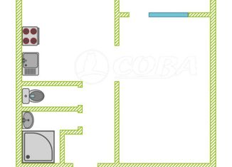 Продаю 1-ком. квартиру, 46 м2, Тюмень, Заполярная улица, 11к1, ЖК Гармония