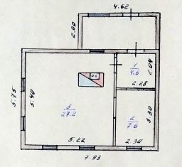 Продам дом, 48.4 м2, деревня 2-е Шемякино