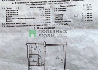 Продается 1-ком. квартира, 35 м2, Ижевск, улица Баранова, 81, жилой район Строитель