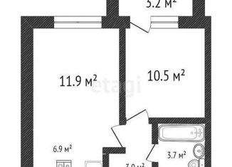 Продам 2-ком. квартиру, 36 м2, Ульяновск, ЖК Дивный Сад