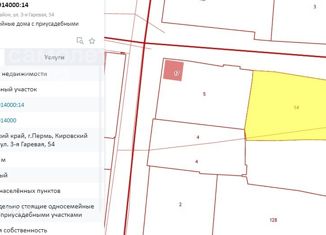 Продажа участка, 7.78 сот., Пермь, Кировский район, 3-я Гаревая улица, 54