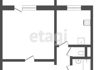 Продаю 1-ком. квартиру, 41 м2, Челябинск, улица Трашутина, 41