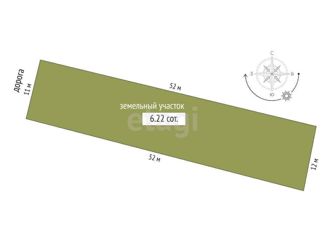 Продается земельный участок, 6.22 сот., село Софиевка, Партизанская улица