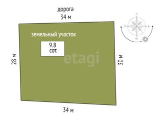 Продам земельный участок, 9.8 сот., деревня Марай