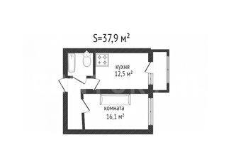 Продам 1-комнатную квартиру, 37.9 м2, Новороссийск, проспект Ленина, 111к1