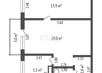 Продажа 2-комнатной квартиры, 45 м2, Самарская область, улица Советской Армии, 237