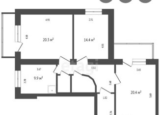 Сдается в аренду 3-ком. квартира, 110 м2, Красноярск, улица Молокова, 5А