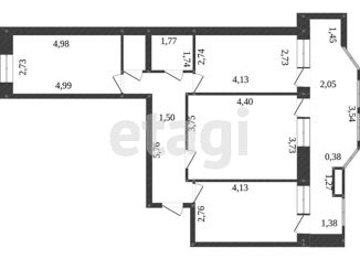 Продам 3-комнатную квартиру, 68.4 м2, Красноярск, Свердловский район, улица Академика Вавилова, 19А