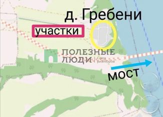 Продажа участка, 10 сот., деревня Гребени, Прибрежная улица