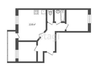 Продам двухкомнатную квартиру, 65 м2, Тюмень, улица Избышева, 8, ЖК Нефтяник