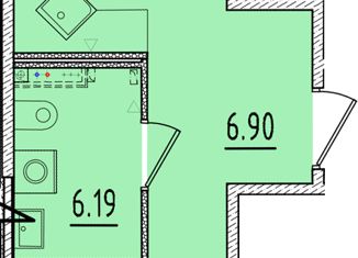 Продаю 1-ком. квартиру, 40.56 м2, посёлок Шушары, Образцовая улица, 6к2