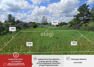 Продам земельный участок, 5.28 сот., садовое товарищество Хрустальный, Седьмая улица, 18