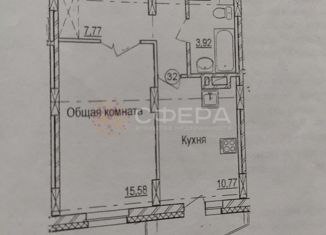 Продам однокомнатную квартиру, 38 м2, Новосибирск, улица Авиастроителей, 19