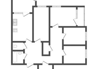 Продается трехкомнатная квартира, 94 м2, Тюмень, улица Бориса Опрокиднева, 2, ЖК Семейный