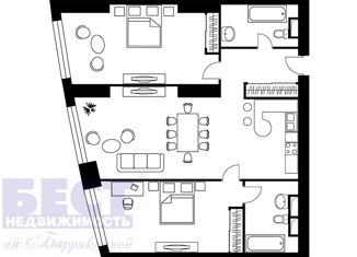 Продам 2-комнатную квартиру, 108 м2, Москва, проспект Мира, 188Бк3, ЖК Триколор