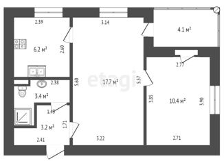 Продаю двухкомнатную квартиру, 41.1 м2, Евпатория, улица Фрунзе, 39