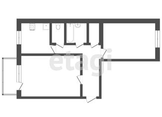 Продаю 2-комнатную квартиру, 48.8 м2, Тюмень, улица Пермякова, 45