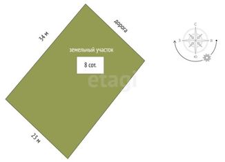 Продается земельный участок, 8 сот., село Кулига, Рябиновая улица