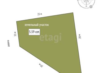 Продается земельный участок, 5.6 сот., СТ Родничок