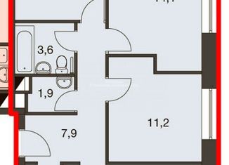 Продается 3-ком. квартира, 74.7 м2, Москва, Автозаводская улица, 23с931к3, метро Технопарк