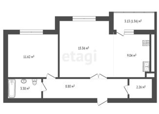 Продажа двухкомнатной квартиры, 56 м2, Калининград, улица Маршала Жукова, 10