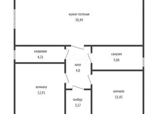 Продаю дом, 90 м2, хутор Октябрьский, Абрикосовая улица