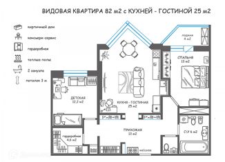 Продам двухкомнатную квартиру, 82 м2, Москва, Большая Академическая улица, 63, станция Лихоборы
