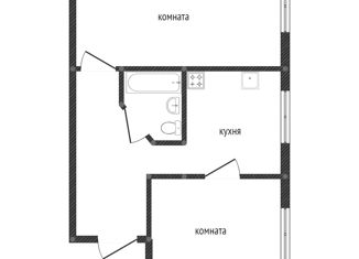 Продается 2-комнатная квартира, 39.8 м2, Тюменская область, 8-й микрорайон, 16