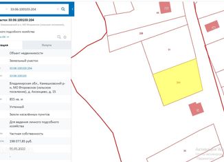 Продам участок, 8.5 сот., деревня Аксенцево, деревня Аксенцево, 15