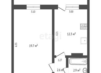 Продажа 1-ком. квартиры, 37.2 м2, Тюмень, улица Газовиков, 25к3