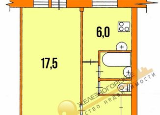 Продаю 1-ком. квартиру, 30.6 м2, Железногорск, Восточная улица, 58