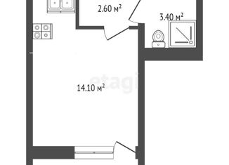 Продам квартиру студию, 25 м2, Краснодар, улица Западный Обход, 39/2к1