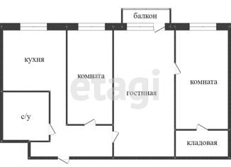 Продам трехкомнатную квартиру, 55.7 м2, Ярославль, улица Блюхера, 35