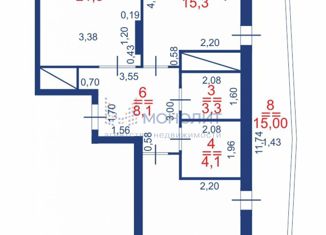 Продажа 2-ком. квартиры, 92.8 м2, слобода Подновье, Лысогорская улица, 89к3