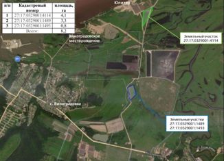 Продается земельный участок, 82 сот., село Виноградовка, Центральная улица