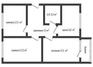 3-комнатная квартира на продажу, 61.6 м2, Краснодарский край, Симферопольская улица, 34