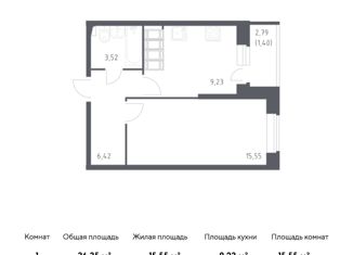 Продажа 1-комнатной квартиры, 36.35 м2, Санкт-Петербург, Славянская улица, 8, метро Рыбацкое